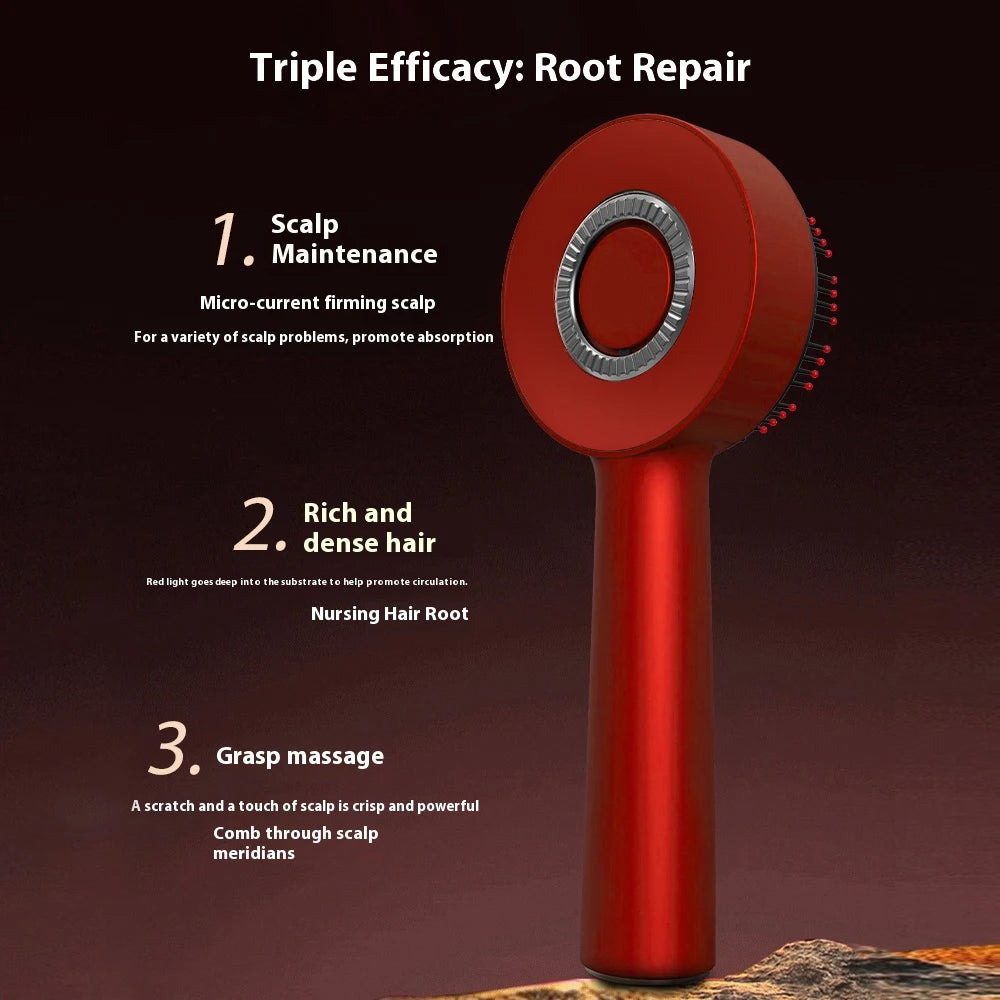 LuxeKnead Brush - Red Light Hair Massager & Comb
