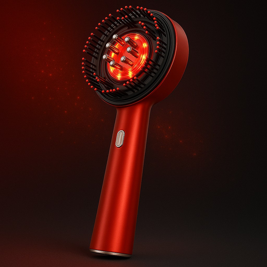 LuxeKnead Brush - Red Light Hair Massager & Comb