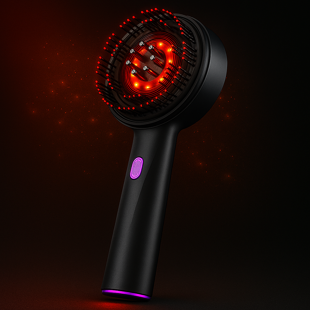 LuxeKnead Brush - Red Light Hair Massager & Comb