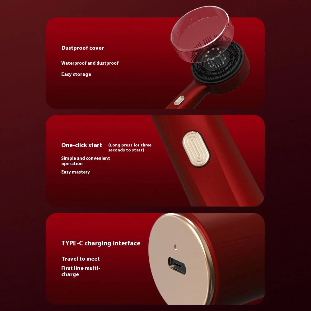 LuxeKnead Brush - Red Light Hair Massager & Comb